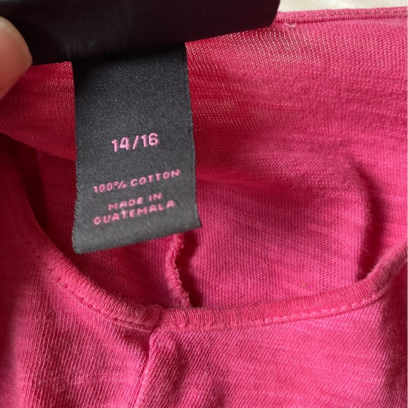 Lane bryant raglan sleeve banded bottom v neck t shirt 14/16 - Picture 4 of 4